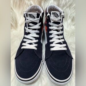 Vans Orange and Blue Sneakers Classic Style